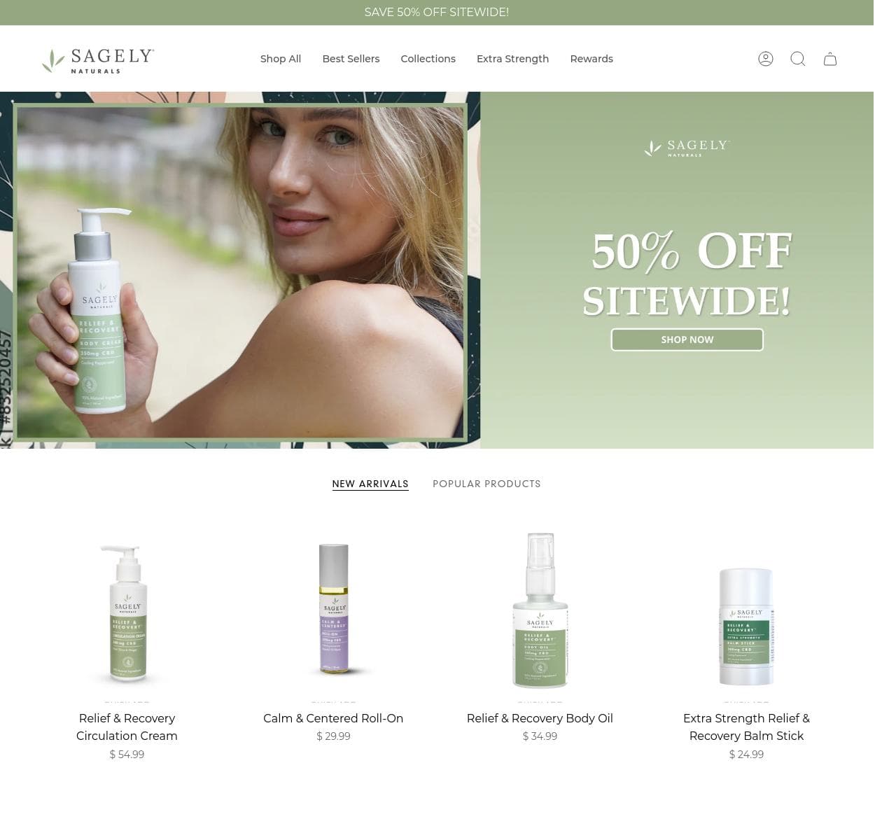 cdb website in shopify